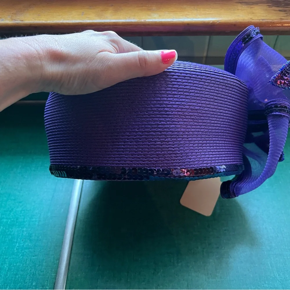 VINTAGE COUTURE PILL BOX CHURCH HAT *NEW* - Picture 2 of 7